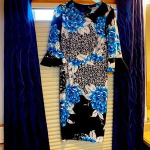 Shelby and Palmer black and blue dress size 6